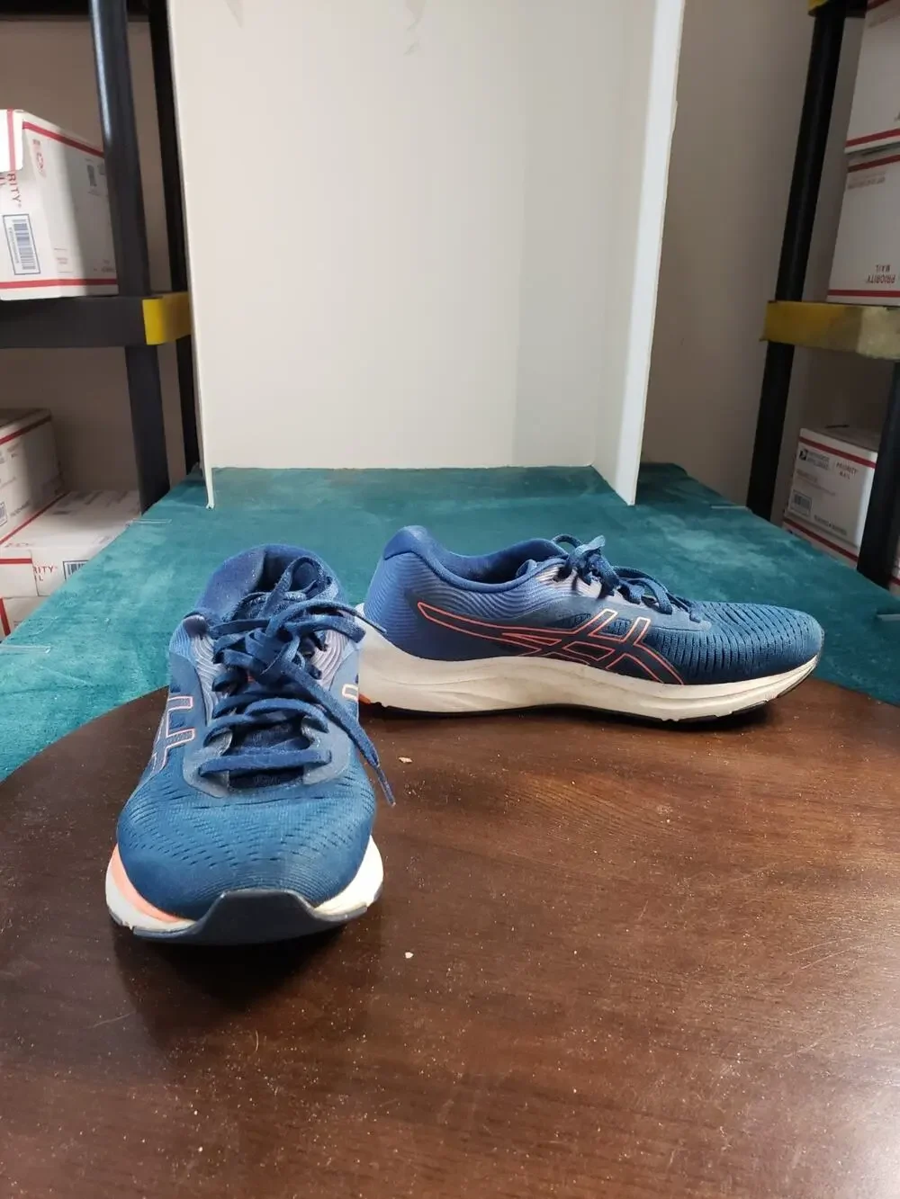 ASICS Gel Pulse 12 Amplifoam Shoes Size 8.5 Womens Blue Running Gym 1012A724
